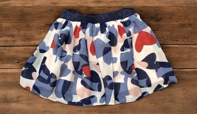 KATE SPADE NEW YORK Girl’s Dressy Skirt Size Blue Pink Hearts 18 Months - Image 1 of 3