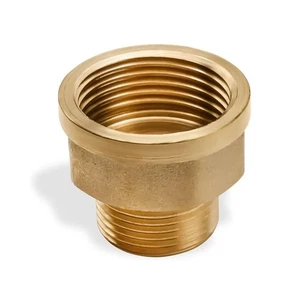 Adaptador reductor conector hexagonal NPT macho hembra latón 3 piezas 1"x3/4" - Imagen 1 de 6