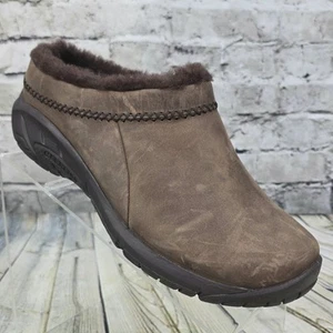 Merrell Encore Ice 4 Womens 8.5 Brown Nubuck Clog Flats Slip-On Shoes J002180 - Picture 1 of 10