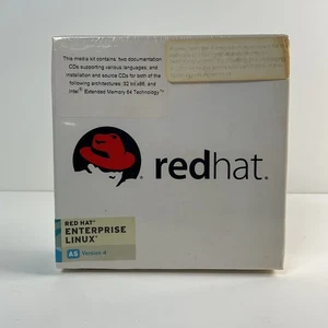 Red Hat Enterprise LINUX AS Version 4 CD Factory Sealed NOS - Picture 1 of 4