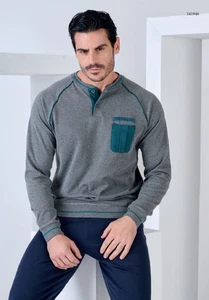 Pigiama uomo in jersey di cotone caldo Navigare 141946 - Picture 1 of 2