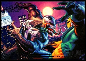 1995 Marvel Spider-Man Venom vs The Jury Fleer Ultra The Venom Flows #104 - Picture 1 of 2