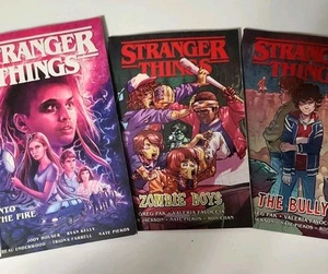 3 NEW Stranger Things Into The Fire & Zombie Boys & The Bully Graphic NovelsI - Picture 1 of 1