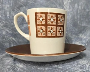 ALFRED MEAKIN — GLO-WHITE IRONSTONE — 1950s 60s 70s — 180 ml — CUP & SAUCER - Picture 1 of 17