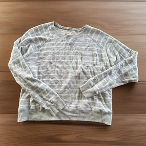 Champion x Todd Snyder Sweatshirt Women's Large Striped Heather Pocket - Picture 1 of 7