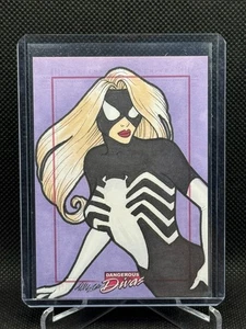 2011 Marvel Dangerous Divas SketchaFEX Sketch Card Kristin Allen Julia Carpenter - Picture 1 of 2