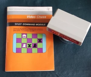 Video Chess 1979/1982 TI 99/4a Texas Instruments Cartridge & Manual UNTESTED - Picture 1 of 3