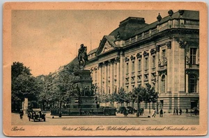 Berlin Germany Unter den Linden, Library and Frederick Monument DB Postcard - Bild 1 von 2