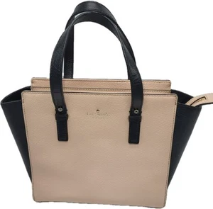 Bolso de mano Kate Spade mediano de cuero Cedar Street Hayden beige cálido y negro - Imagen 1 de 15