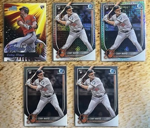 2025 Bowman Chrome COBY MAYO Mojo Refractor #83 LOT 5-Cards ~ Orioles - Picture 1 of 2