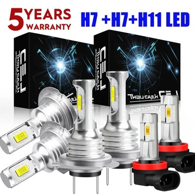 For Mercedes-Benz E350 E550 E63 AMG 2008-2012 CSP LED Headlight Fog Light Bulbs - Image 1 of 4