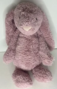 Jellycat Medium Petal Tulip Bashful Bunny Pink Mauve Plush Stuffed Animal 15” - Picture 1 of 8