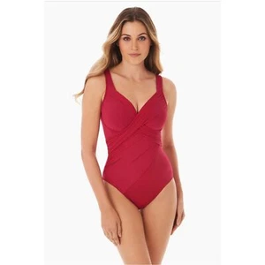 Miraclesuit DD-Cup Revele One Piece Grenadine Swimsuit Size 18DD - Picture 1 of 11