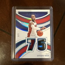 2021-22 Panini Immaculate Dwayne wase 75th Anniversary Game-Worn Patch 1/3
