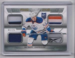 13-14 2013-14 Panini Titanium Rookie Four Star Memorabilia #R4NY Nail Yakupov/25 - Picture 1 of 1