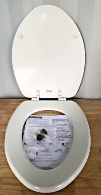 American Standard 5311.012.020 Laurel Elongated Enameled Wood Toilet Seat- White - Image 1 of 4