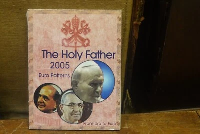 Conjunto Patrón Euro Vaticano 2005 - El Santo Padre, Espécimen-Sonda-Ensai-Prototipo Foto 1 de 4