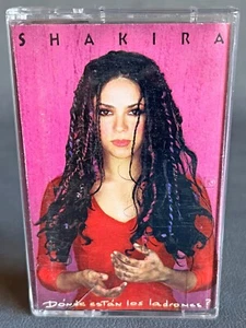 RARE SHAKIRA DÓNDE ESTÁN LOS LADRONES? 1998 CHILE PRESSING CASSETTE TAPE ALBUM - Picture 1 of 24
