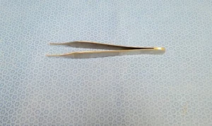Novosurgical G1732-24 chirurgische gerade Gewebepinzette 1 x 2 Zähne - Bild 1 von 3