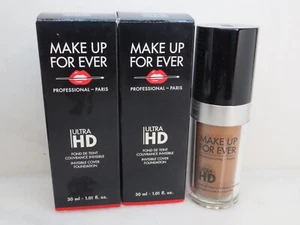 MAKE UP FOR EVER ULTRA HD INVISIBLE COVER FOUNDATION Y533 1.01 OZ BOXED LOT OF 2 - Picture 1 of 4