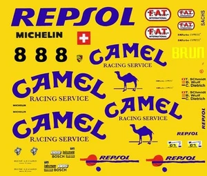Calcomanías tobogán acuático escala 1/18 para camello Porsche 962 C - Imagen 1 de 2