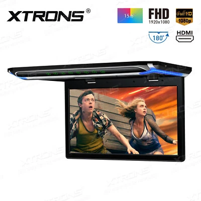 XTRONS 15.6 Full HD 16:9 Deckenmonitor HDMI Auto LCD TFT Monitor Flipdown USB SD - Bild 1 von 4