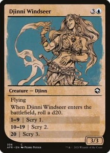 Djinni Windseer Foil (306) Showcase Adventures in the Forgotten Realms AFR MTG - Picture 1 of 1