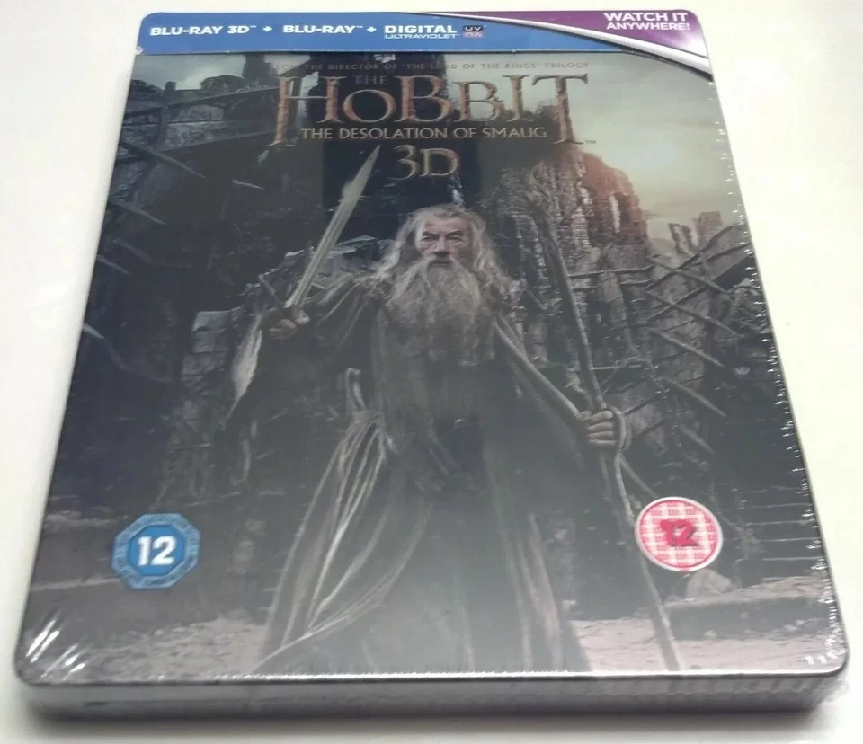 The Hobbit: The Desolation of Smaug 3D STEELBOOK (Blu-ray, UK) RARE OOP - Image 1 of 1