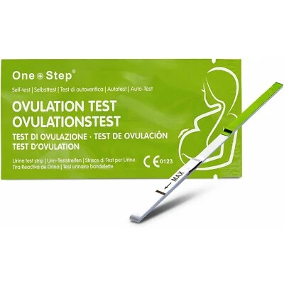 100 x One Step Green Line Ovulationstest Streifen 20 miu/ml LH Eisprung - Bild 1 von 4