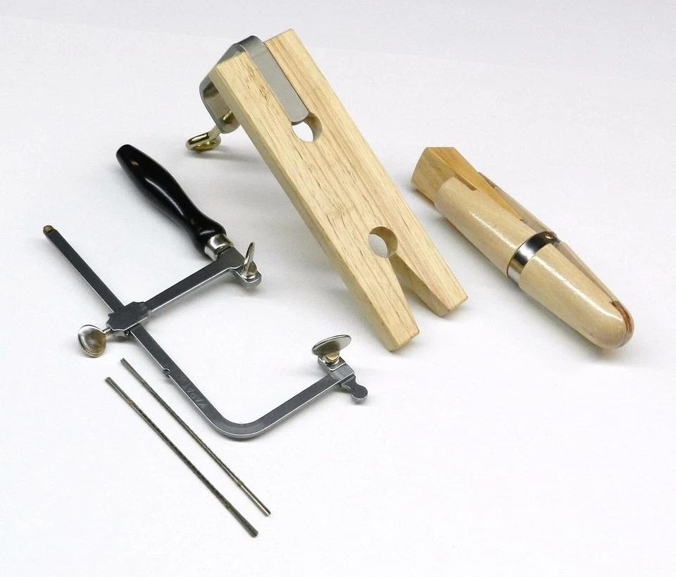 Jewelry making tools Kit | Bench pin, Saw Frame, Saw Blades & Ring Clamp - Image 1 of 2
