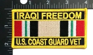 US KÜSTENWACHE IRAK FREIHEIT VETERAN PATCH OIF KAMPAGNE MEDAILLE USCG TIERARZT - Bild 1 von 3