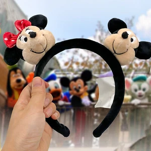 Disney Parks Mickey und Minnie Mouse Plüsch Stirnband exklusiv Disneyland US-VERSAND - Bild 1 von 7
