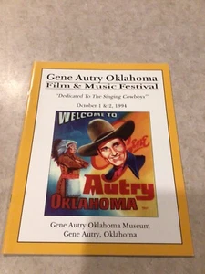 GENE AUTRY OKLAHOMA 1994 FILM & MUSIC FESTIVAL PROGRAMM Zustand 9,5 - Bild 1 von 8