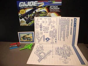 GI Joe Vintage 1991 Attack Cruiser BLUEPRINTS & GUN Half, Lot "B", Hasbro MINTY! - Picture 1 of 20