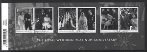 GREAT BRITAIN 2017 PLATINUM ANNIVERSARY MINISHEET FINE USED WITH BARCODE - Imagen 1 de 1