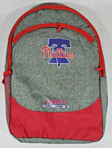 Philadelphia Phillies Back Pack/Book Bag Fante's Plumbing Heating Air - Preowned Cover