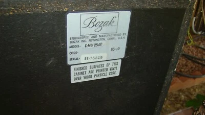 Altavoz de repuesto cruzado Bozak DMS-2500, probado Foto 1 de 4