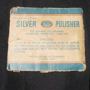 Very Vintage Fuller Brush Co Silver Polish Cloth Orig Folder 1923 - Picture 1 of 6