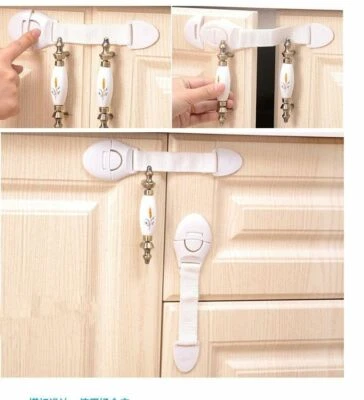 A NEW ERA Safety Lock Baby Kid Child Proof Cabinet Cupboard Drawer Fridge Pet Door - 3 pcs