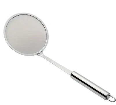 Fine Mesh Skimmer Strainer Ladle Kitchen Oil Fat Foam Separator Soy milk Filter - Image 1 of 4