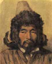 Vasily Vereshchagin photo A4 kazakh with fur hat 1867