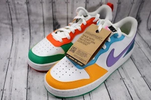 Nike Court Borough Low RC BG Kids Casual Shoes Multi-Color Size 7Y FQ8373-902 - Picture 1 of 22