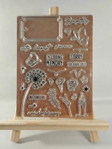 Clear Stamps/Silikonstempel - für Trauerkarten/Beerdigung usw. - Bild 1 von 6