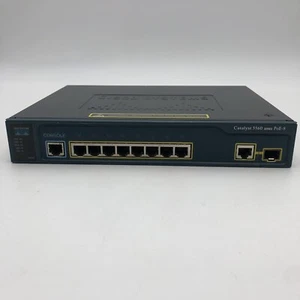 USED Cisco WS-C3560-8PC-S 8 Ethernet 10/100 ports POWERS ON READ - Picture 1 of 14