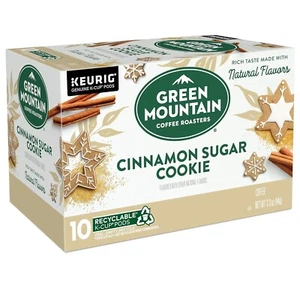 Green Mountain Coffee Roasters CINNAMON SUGAR COOKIE 10 Kcups Pods - Picture 1 of 8