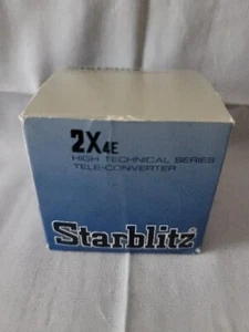 STARBLITZ 2X4E Tele Converter Lens MINOLTA MD Cameras NOS In Original Box  - Picture 1 of 10