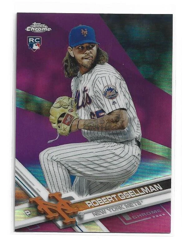 2017 Topps Chrome Pink Refractor Rookie Robert Gsellman #43 - Image 1 of 1