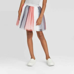 Girls Americana Sparkle Tutu Skirt - Cat & Jack, Size XS 4/5 - Picture 1 of 2