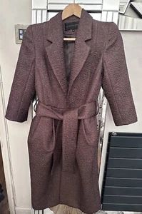 NWOT Beautiful La Petite S***** Coat With Tie Belt Size 36 U.K. 8 RRP £550 - Picture 1 of 9