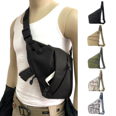 Hombres Bolso Bandolera Pecho Riñonera Bandolera Viaje Hombro Mochila Bolsa Táctica Foto 1 de 4